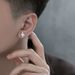 Needle Cross, Zircon Earrings, Male Ins, Ruffian, Handsome Earrings, Male Cold and Elegant Style, High Grade, Super Flash, Explosive Flash_ipsvogv.com