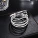 Women's Jewelry Set Fashion Jewelry New Diamond Wire Elastic Bracelet Six Rows Irregular Personality Bracelet Jewelry_ipsvogv.com