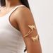 B2565 Fashionable New Handicraft Women's Light Luxury Small and Popular Flower Butterfly Design Open Arm Bracelet_ipsvogv.com