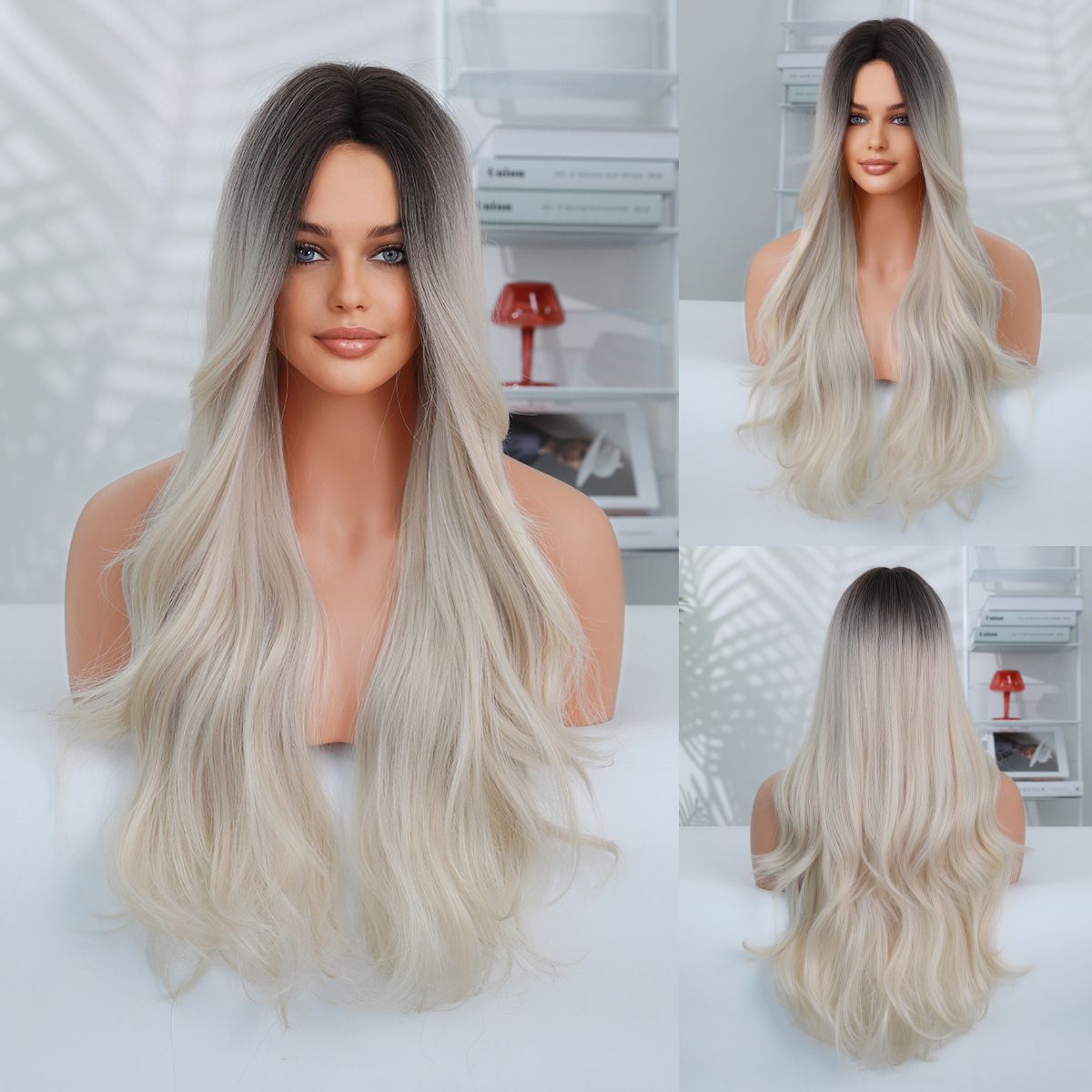 Long Curly Hair Rose Intranet Natural Breathable Long Holiday Hair Set Full Head27inch_ipsvogv.com