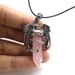 2025 New Arrivals 2024 Animal Dragon Man Necklace Natural Gem Stone Healing Pink Quartz Hexagonal Crystal Pendant Vintage Jewelry for_ipsvogv.com