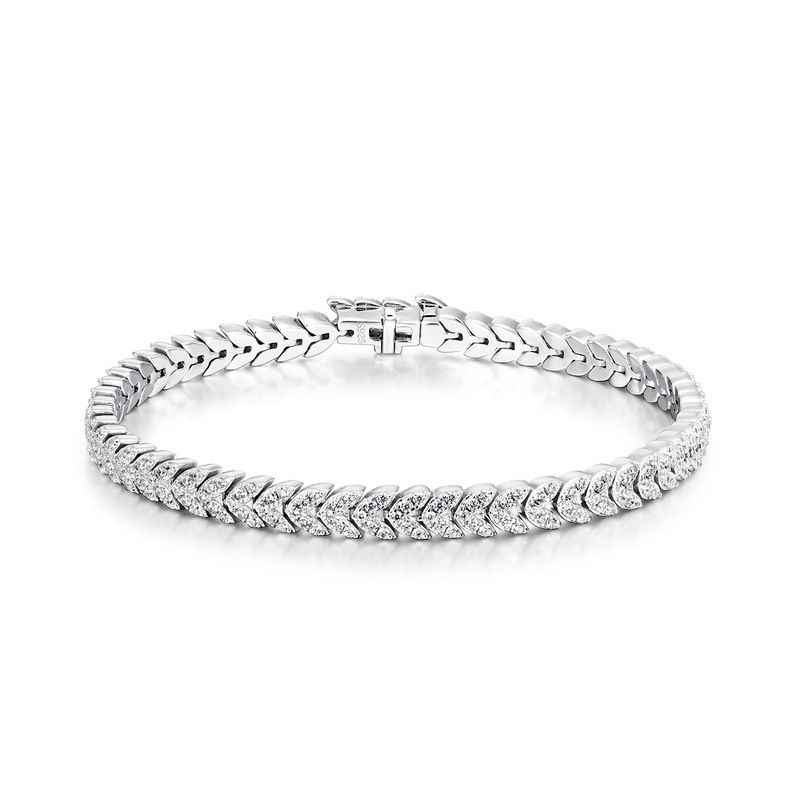 S925 sterling silver inlaid with dazzling full diamond bracelet for men and women European and American trendy hip hop jewelry birthday gift_ipsvogv.com