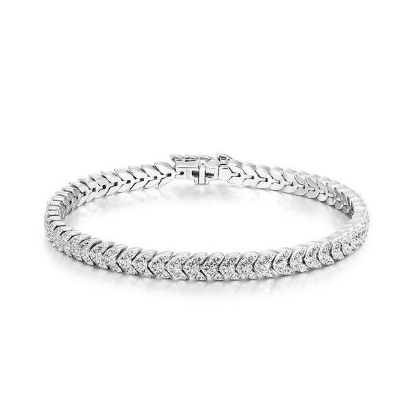 S925 sterling silver inlaid with dazzling full diamond bracelet for men and women European and American trendy hip hop jewelry birthday gift_ipsvogv.com