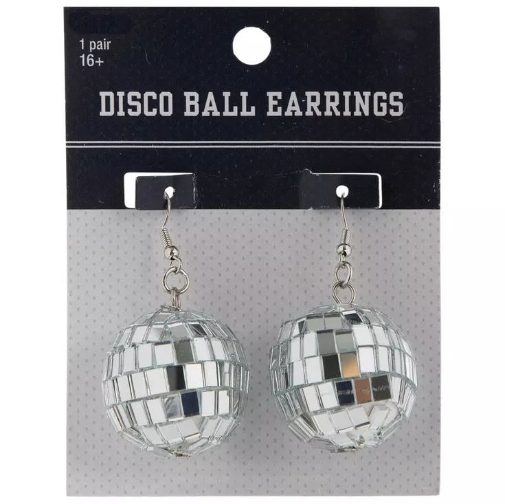 Disco DISCO 70S Mirror Foam Ball Earrings Female Party Decoration Gifts_ipsvogv.com