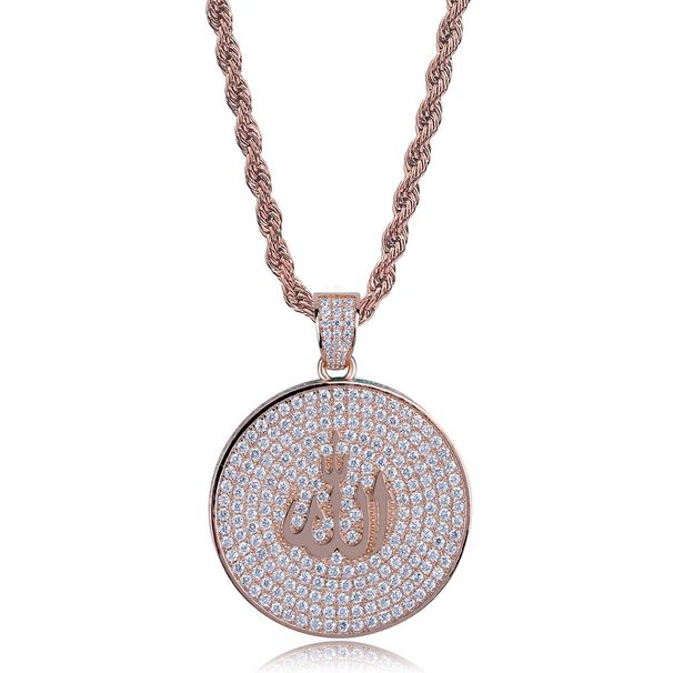 Men's Jewelry Zodiac Pendant Necklace With Cubic Zirconia Stones, Vintage Twist Chain, Elegant And Stylish Design Pendant Retro Twist Chain Necklace_ipsvogv.com