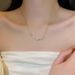 Elegant And Minimalist Cross Pearl Titanium Steel Necklace, Women's Collarbone Chain, Summer New Style Necklace That_ipsvogv.com