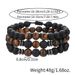 Hot Selling Men's Bracelet Tiger Eye Stone Elastic Braided Bracelet Set Essential Oil Aromatherapy Beads 3 Bracelets For Men_ipsvogv.com