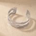 Gold Fashion Metallic Open Bracelet For Women Niche Design Minimalist Hollow Texture Jewelry_ipsvogv.com