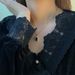 Crystal Studded Diamond Geometric Square Necklace, Emerald Personalized Collarbone Chain, Ladylike Temperament, Niche_ipsvogv.com