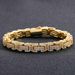 Men’s Jewelry Set Fashion Hip Hop Byzantine Bracelet Micro Inlaid Zircon Chain Three Dimensional Men's Personality Trend Niche Bracelet_ipsvogv.com