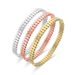 Bangles Titanium Steel Tank Pattern Simple Bracelet Stainless Steel Plated Light Luxury Buckle Bracelet Female_ipsvogv.com
