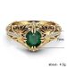 hot sale fashion emerald zircon ring simple temperament emerald diamond ring jewelry_ipsvogv.com