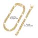 Trendy And Fashionable Cuban Chain Set Alloy Full Diamond 14mm Strip Hip-hop Necklace_ipsvogv.com