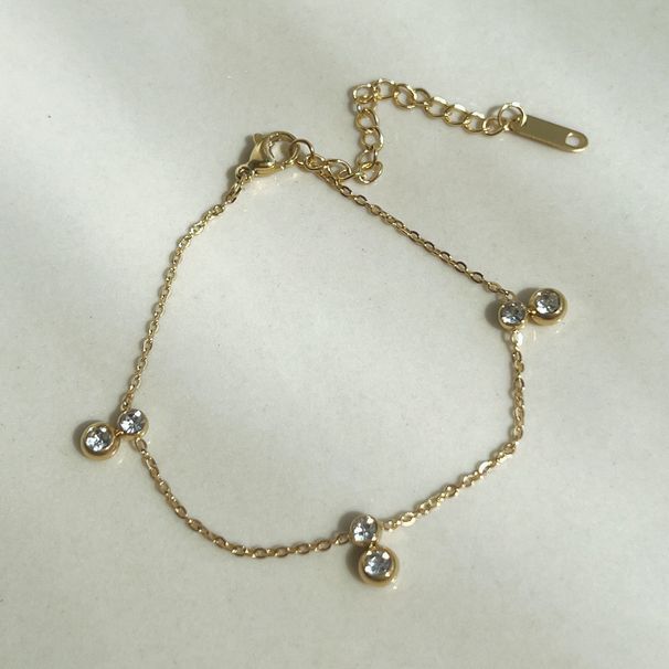 Real Gold Electroplated Micro Inlaid Zircon Pendant Necklace Jewelry Set_ipsvogv.com