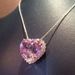 Cao Shi's New Decoration Pink Diamond Zircon Women's Pendant Necklace Romantic Valentine's Day Gift_ipsvogv.com