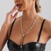 Multi-layer Bright Baroque Heart-shaped Pearl Neck Chain Necklace For Women, Cold Wind Sweater Chain_ipsvogv.com