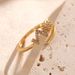 Internet Celebrity's New Personalized Irregular Geometric Zircon Lightning Real Gold Electroplated Electrocardiogram_ipsvogv.com