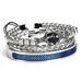 Hollow Dragon Claw Tiger Stone Bracelet Roman Woven Stainless Steel Mesh Bangle Set Men's Jewelry_ipsvogv.com