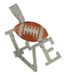 Hot Orange Color Diamond LOVE Rugby Alloy Pendant, Hip-hop Personality, Niche Design, Men's Necklace_ipsvogv.com