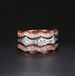 Unisex popular three layer ring set two color electroplated zircon women's ring_ipsvogv.com