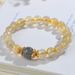 Natural Yellow Hair Crystal Gray Moonlight Bracelet, Niche, Light Luxury, Simple Fashion, Classic Round Bead Bracelet_ipsvogv.com