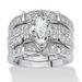 Cao Shi's High End Three Fashion Set Luxury Horse Eye Zircon Ring_ipsvogv.com