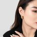 Gold-Plated Copper Minimalist Niche Versatile Design Water Drop S Silver Needle Winter Essential Stud Earrings_ipsvogv.com