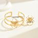Hip hop style women's arm ring set, personalized spider niche design, versatile and adjustable opening bracelet_ipsvogv.com