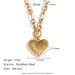 INS Genuine Gold Electroplated Daily Trendy Simple OT Buckle Love Fashion Versatile Necklace_ipsvogv.com