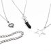 New Personalized Five Pointed Star Love Black Pendant Thick Chain 4-piece Set Necklace_ipsvogv.com