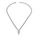 1 Fashionable Hip-hop Personalized Necklace Transparent Rhinestone Pendant, Suitable For Daily Wear By Men And Women_ipsvogv.com