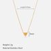Minimalist Love Pendant Necklace - Gold Plated Stainless Steel Clavicle Chain For Women_ipsvogv.com