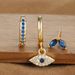 Women's Jewelry Temperament And Elegant Fashion Set Devil Eye Earrings Ear Clips Trendy Earrings 3 Piece Set Earrings_ipsvogv.com