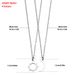 Simple Hollow Sun And Moon Couple Necklace, Sun, Moon And Stars Collarbone Chain Set Necklace_ipsvogv.com