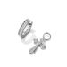 Men's Jewelry 925 Silver Needle One Pair Of Diamond Earrings With Trendy Personality Single Cross Earrings_ipsvogv.com