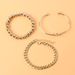 Simple Round Bead Gold Knotted Bracelet Personality Ins Style Multi Layer Bracelet_ipsvogv.com
