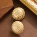 Fashionable, Exaggerated, Cold Style, Semi-circular Diamond Patterned Earrings, Women's High-end Feeling, Light Luxury_ipsvogv.com