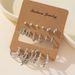 Women’s Jewelry Set Fashion Hot Selling Gold And Silver Color Preserving Large Earrings Pearl Crosses Multiple Pairs Of Women's Earring Sets_ipsvogv.com