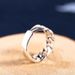 Weaving Cuban Chain Men's Singles Ring, Personalized Rascal Hip Hop Trendy Punk Style, Open Mouth Ring_ipsvogv.com