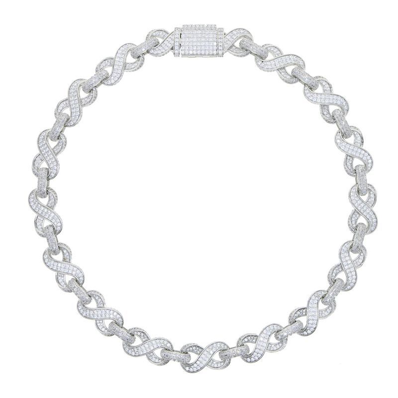 Ins12mm Shaped Necklace Men's And Women's Fashion Trend Brand Hip Hop_ipsvogv.com