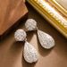 Fashionable Diamond Inlaid Zircon Water Droplet Pendant With Exaggerated Feminine Temperament And High-end Silver Needle_ipsvogv.com