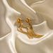 Fashionable Versatile New Titanium With Gold Stainless Steel Beads, Long Tassel Earrings And Accessories_ipsvogv.com