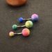 puncture navel ring mixed color navel nail color grinding yarn acrylic navel nail BELLY_ipsvogv.com