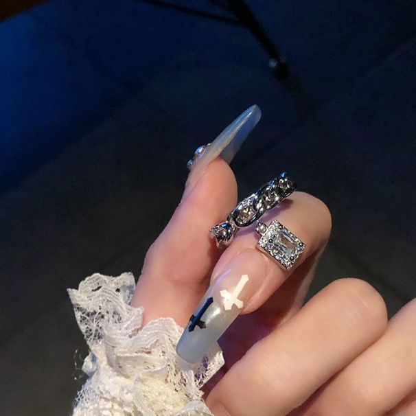 Cold Style, Light Luxury, Fashionable Zircon Geometric Women's Niche Design, Personality Temperament, Simple And_ipsvogv.com