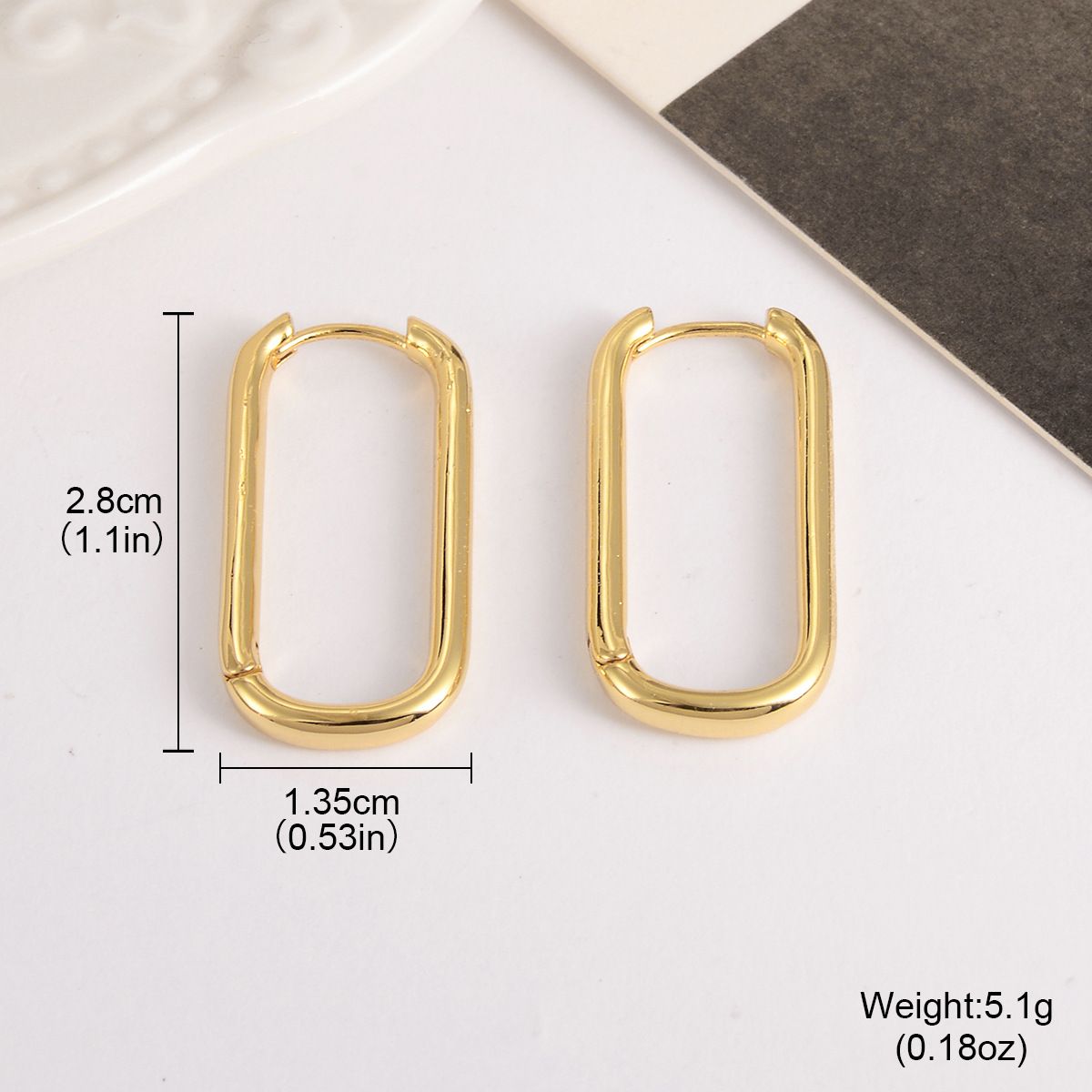 Simple Metal Style Oval Simple New Earrings Female Personality Niche Earrings Light Luxury High End Summer Earrings_ipsvogv.com