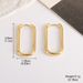 Simple Metal Style Oval Simple New Earrings Female Personality Niche Earrings Light Luxury High End Summer Earrings_ipsvogv.com