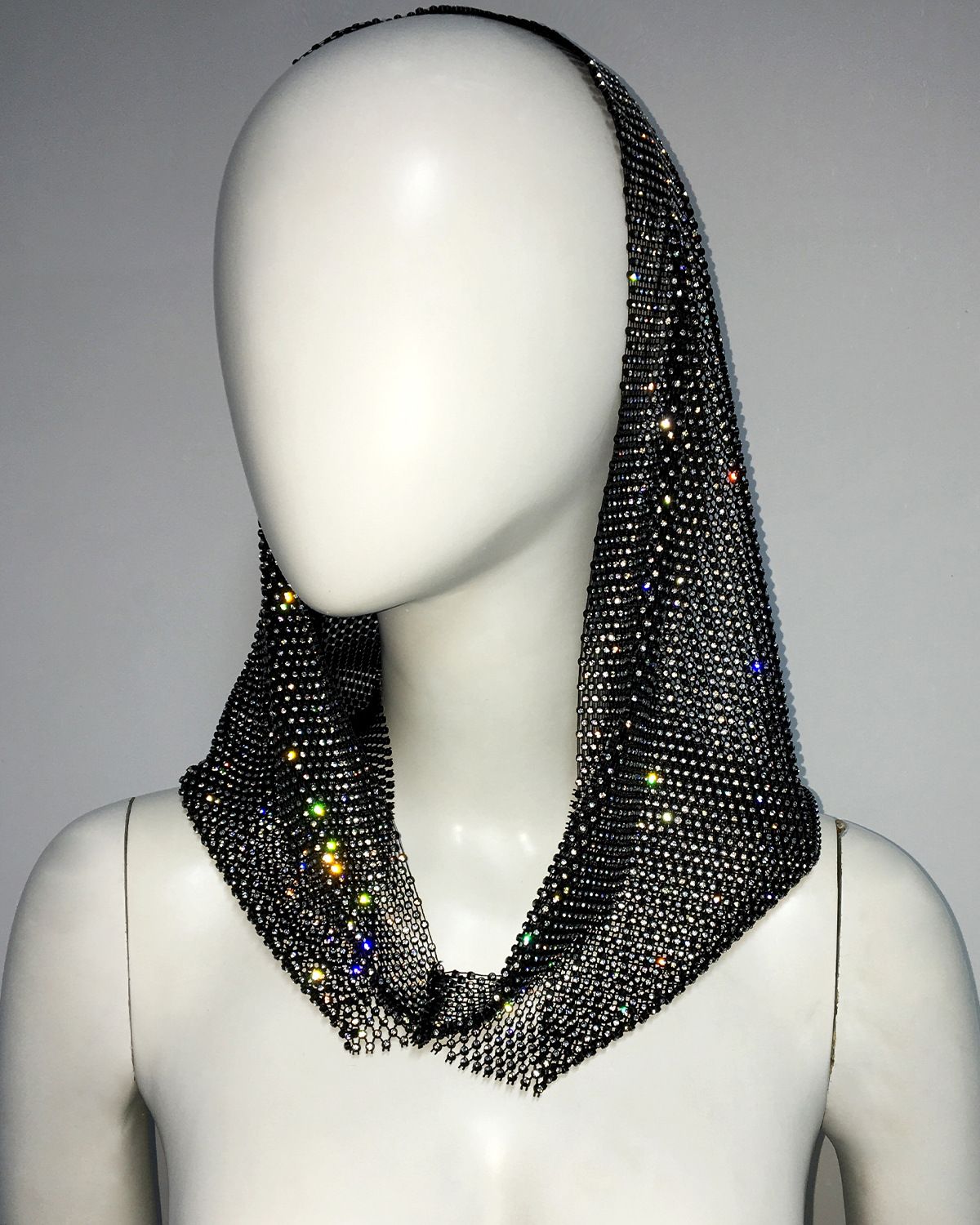 Headscarf elastic rhinestone hat personalized accessories fishing net hat headscarf hat_ipsvogv.com