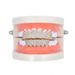 Hip Hop Braces, Micro Gold Teeth, Pink Zircon Braces, Hip Hop Braces, Halloween Hip Hop Accessories_ipsvogv.com