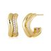 Women's Jewelry S925 Silver Needle Trendy Fashion Ins Style Retro C Shaped Versatile Earrings Classic Inlaid Zircon High End Earrings_ipsvogv.com