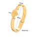 Netizen Same Style Titanium Steel Color Preserving Personalized Heart Shaped Letter Fashion Simple Bracelet Temperament_ipsvogv.com